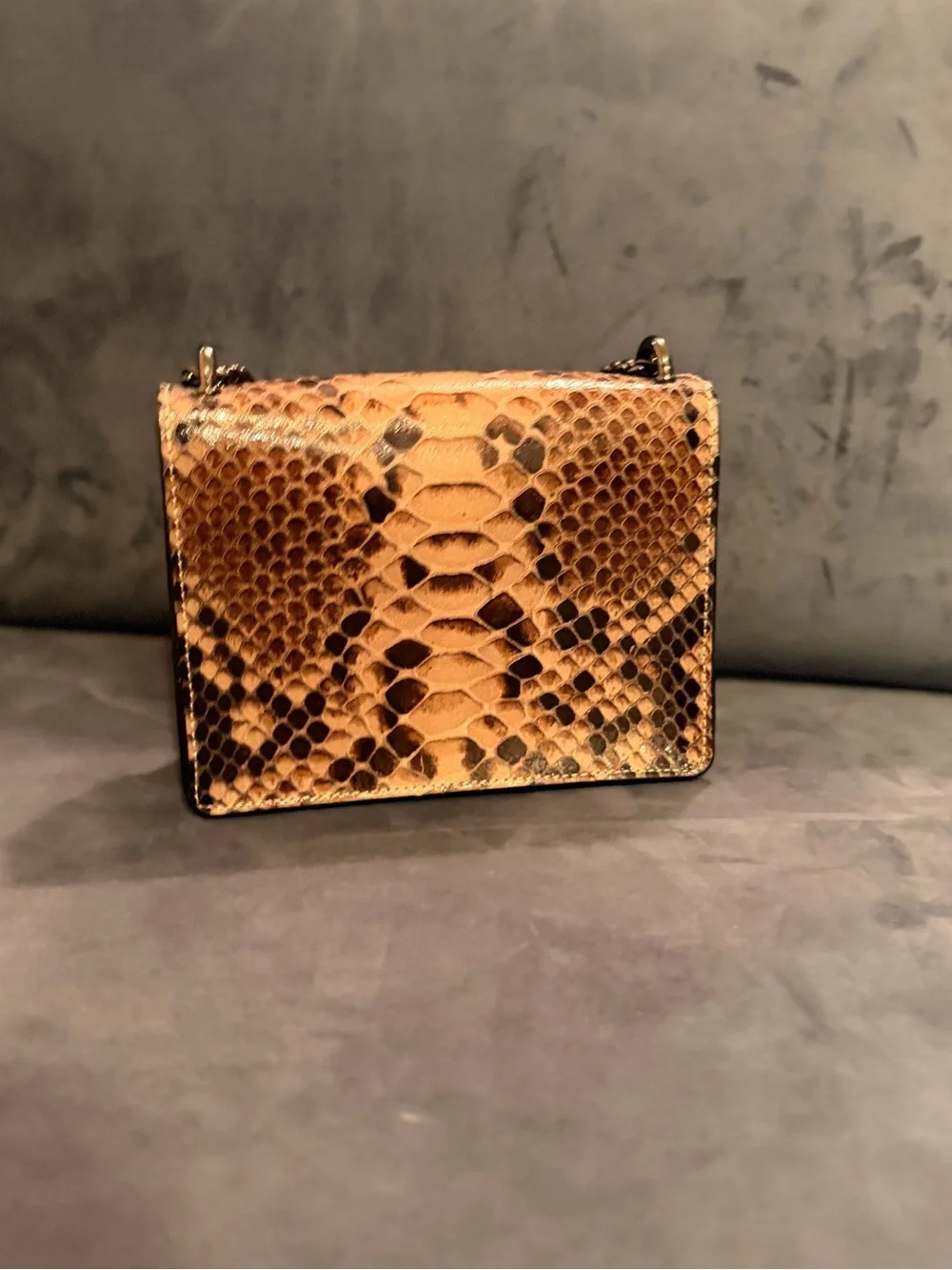 Marina Galanti Italian Leather crossbody python bag